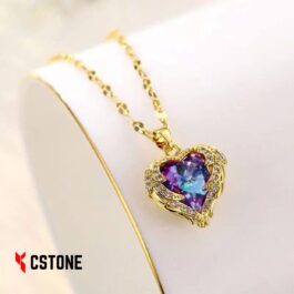 Golden Heart Pendant Necklace
