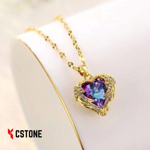 Golden Heart Pendant Necklace